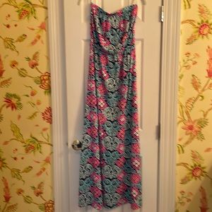 Lilly Pulitzer Strapless Maxi Dress Size M
